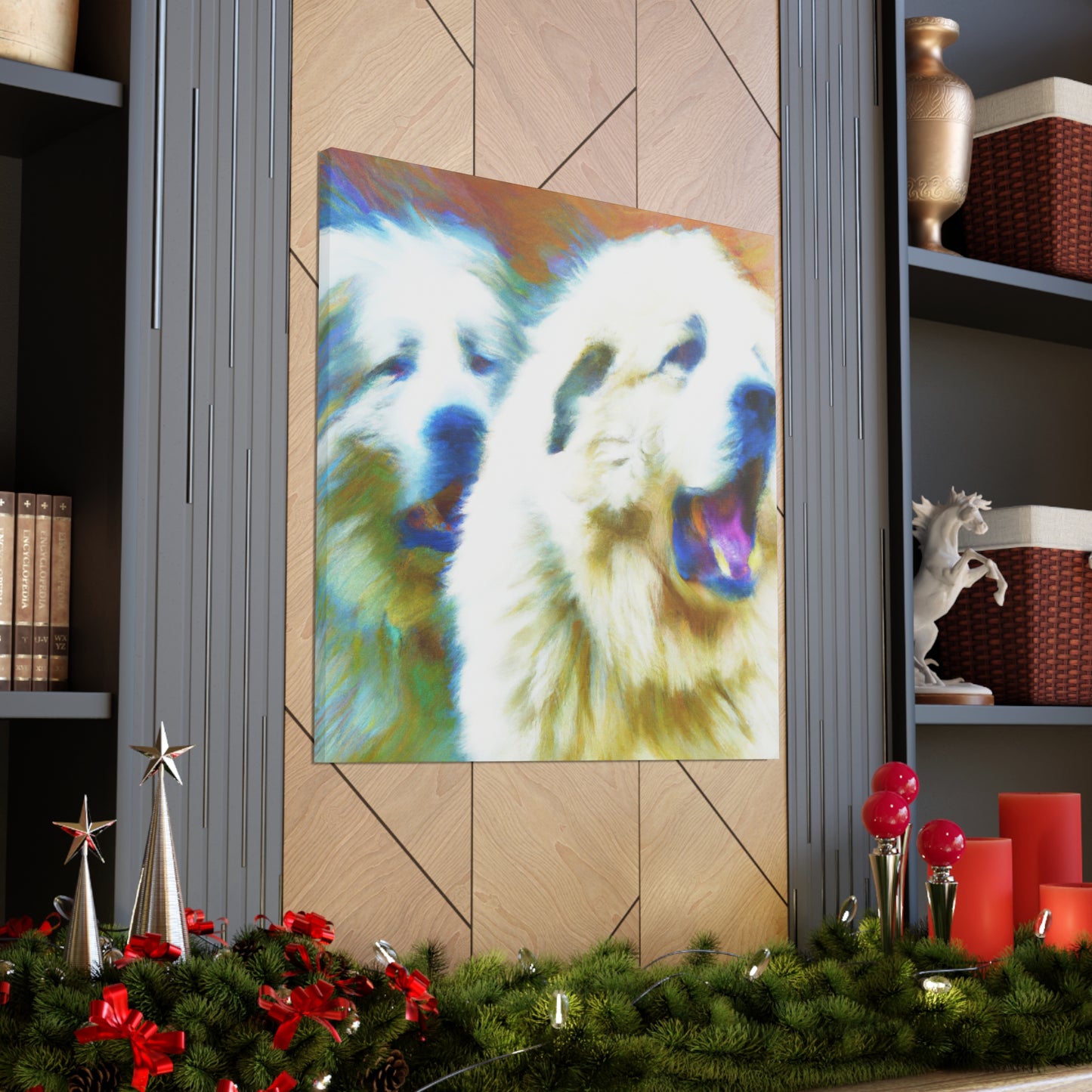 "Great Pyrenees Abstraction" - Canvas