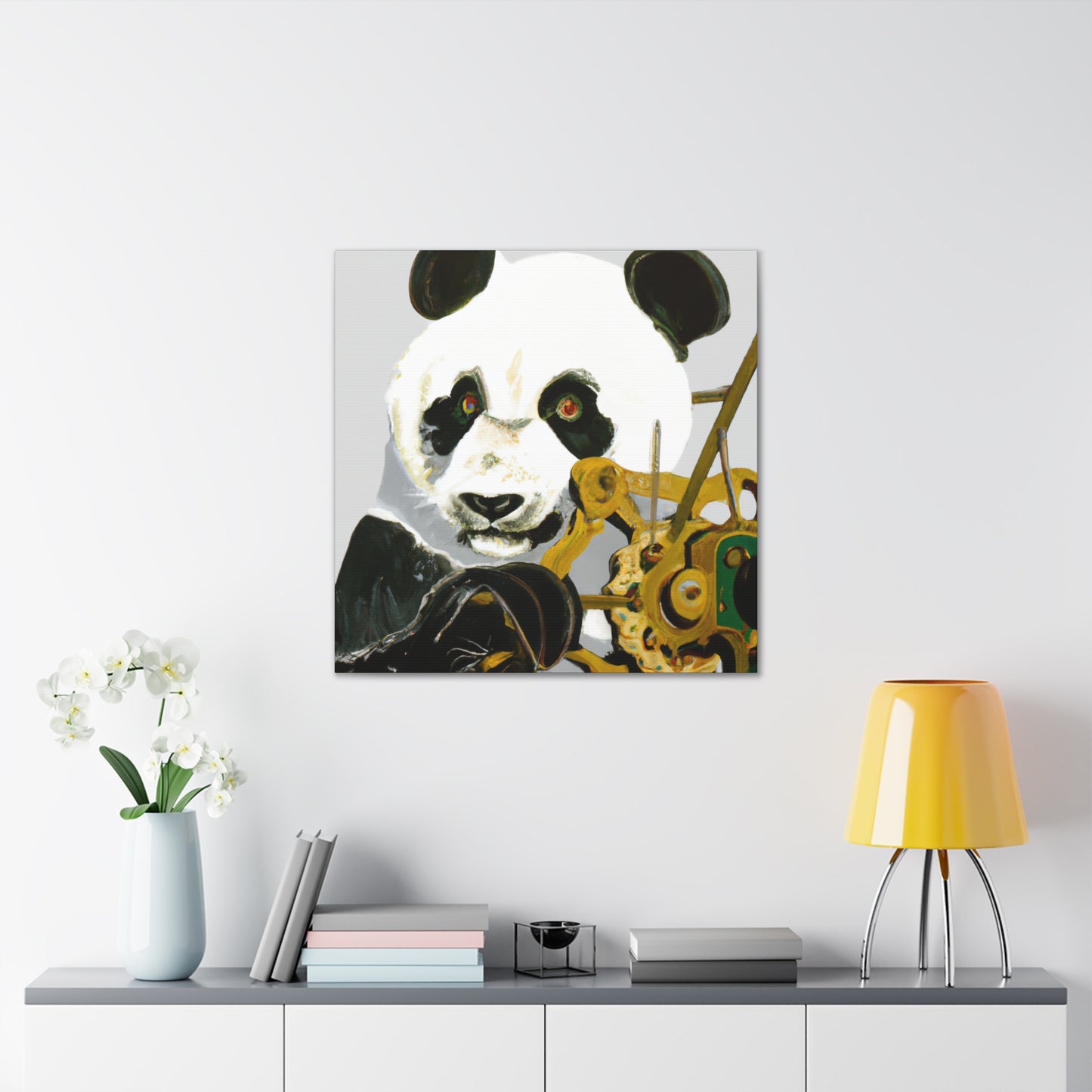 "Giant Panda Triumphant" - Canvas