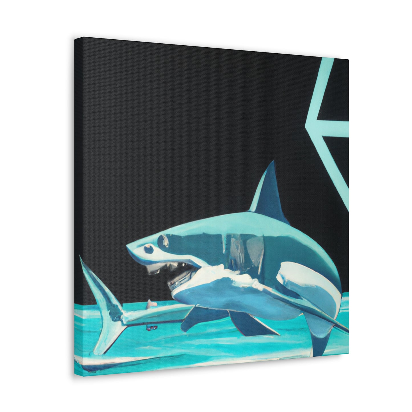 "Swift White SharKa" - Canvas