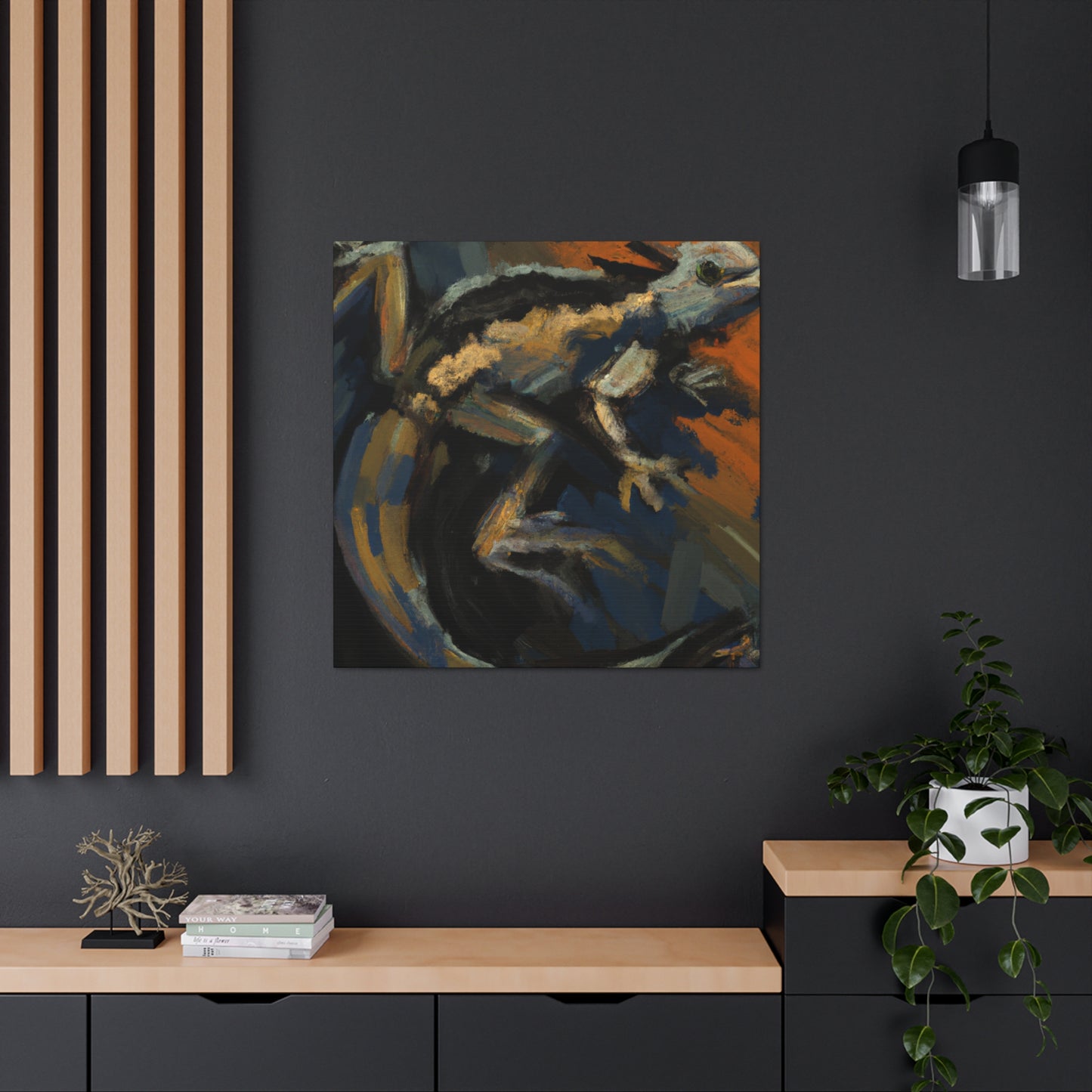 "Lizard Dance of Abstraction" - Canvas