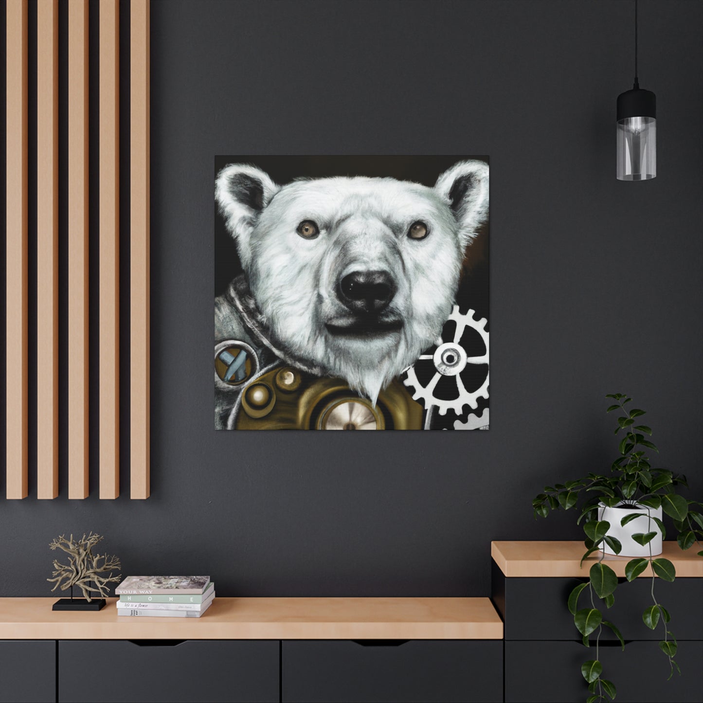 Polar Bear Steampunk Dream - Canvas