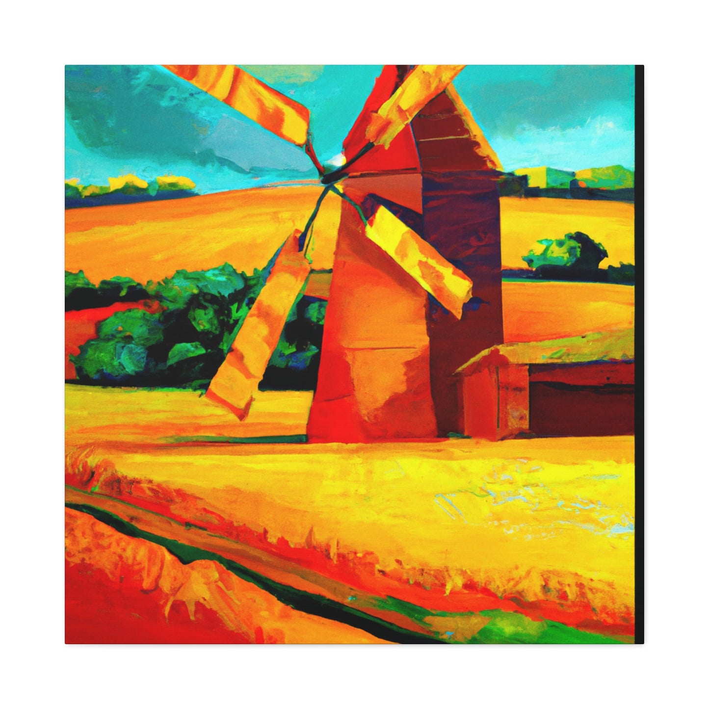 "Windmill on the Horizon" - Canvas