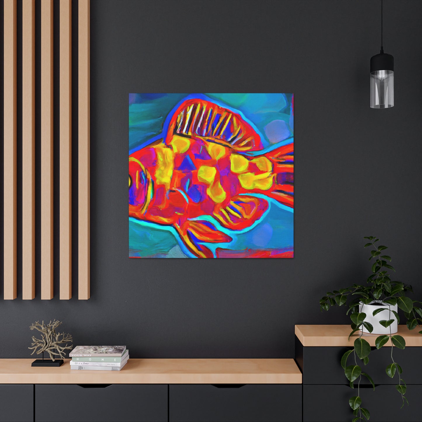 Rainbow Fish Reverie - Canvas