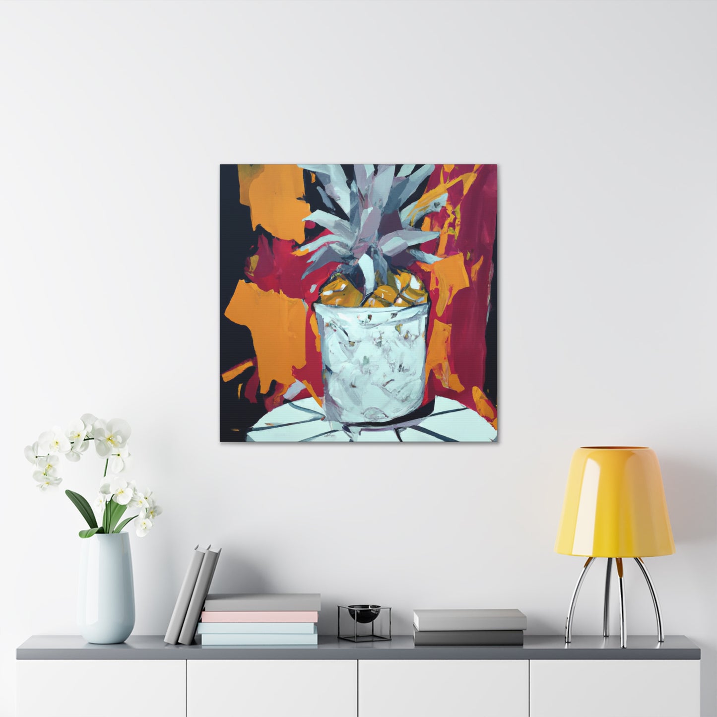 "Pineapple Painted Paradise" - Canvas