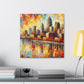 City in Vivid Hues - Canvas