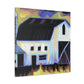 "Barn by Moonlight: 1940" - Canvas