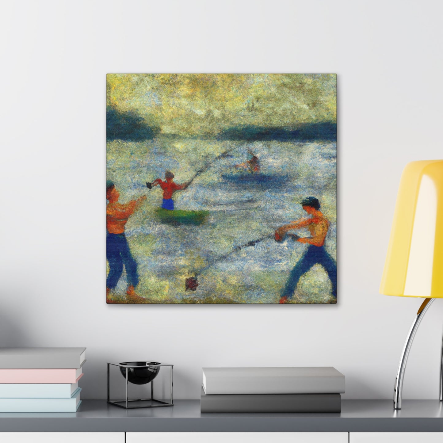 Fishing on the Banks - Canvas