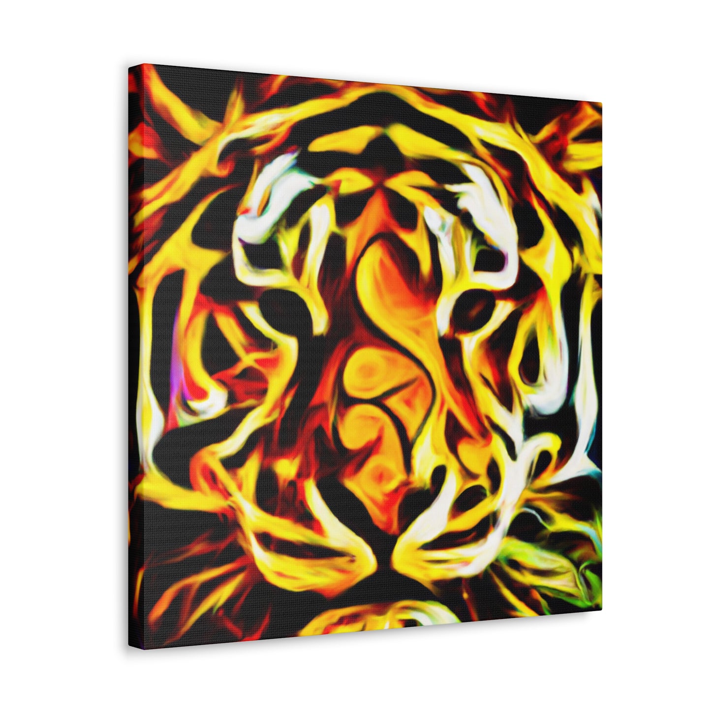 "Striking Tiger Portrait" - Canvas