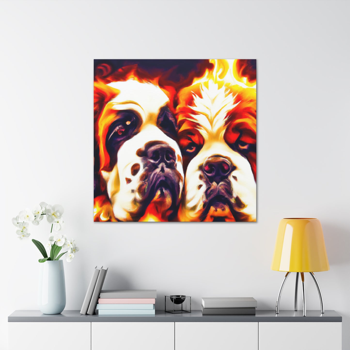 "Saint Bernard's Divine Slumber" - Canvas