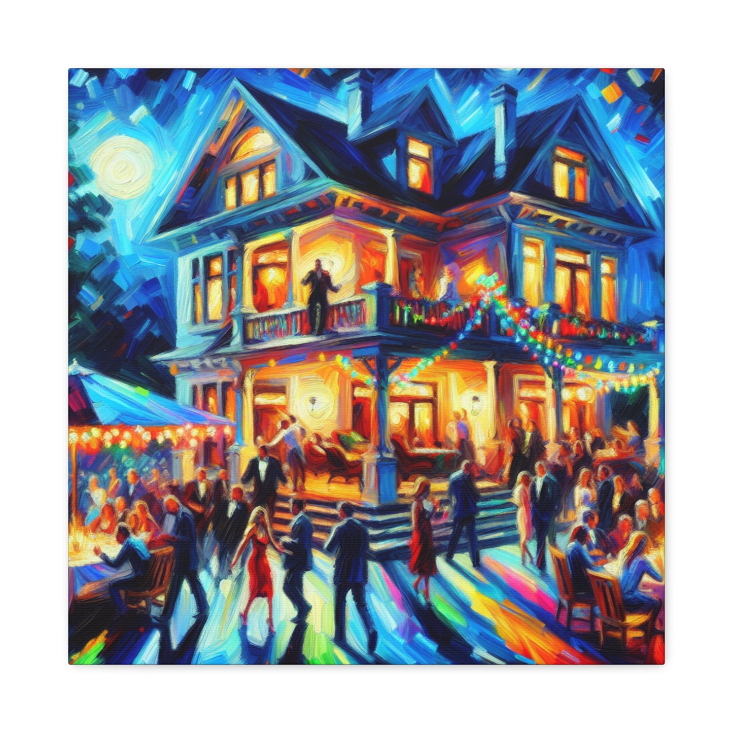 Revelry in Pulsating Hues - Canvas