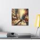 "Enigmatic Metropolis Scenery" - Canvas