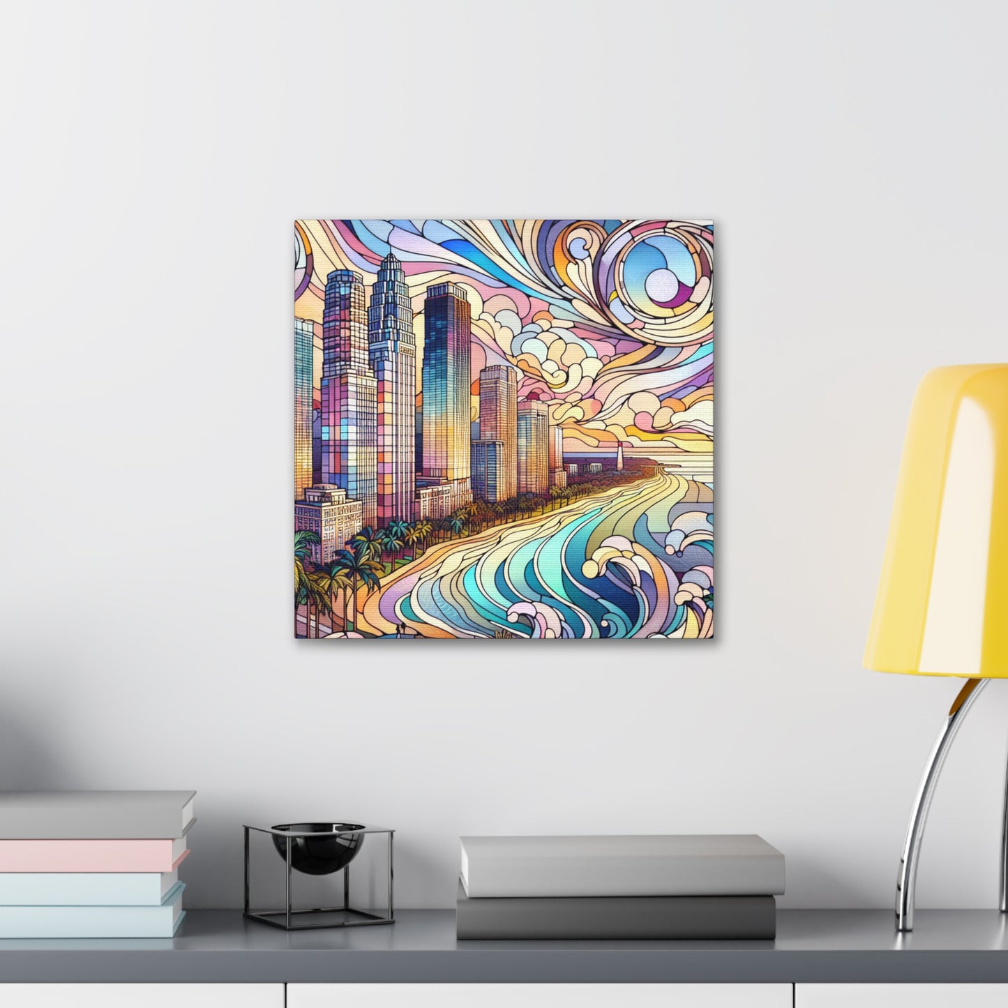 "Sun-kissed Siren's Splendor" - Canvas