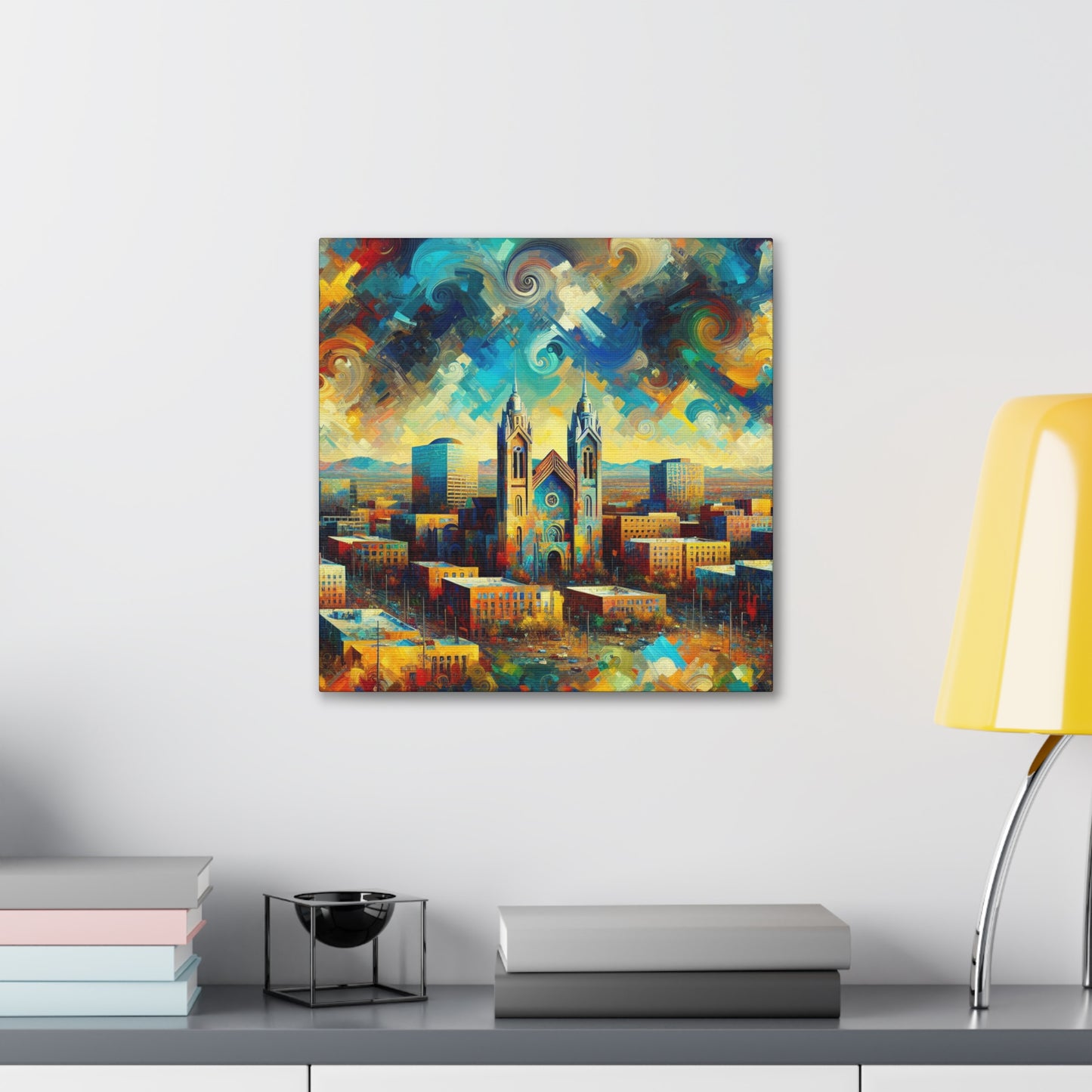 Desert Dreamscape Ablaze - Canvas