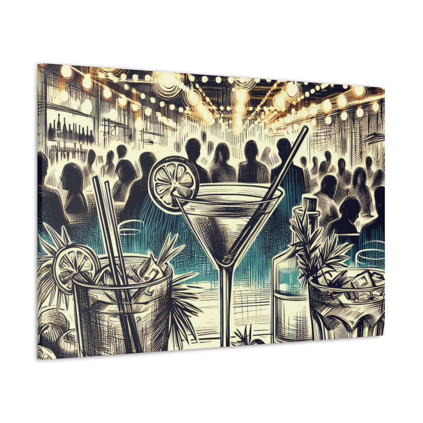 "Mixology Mirage Mosaic" - Canvas