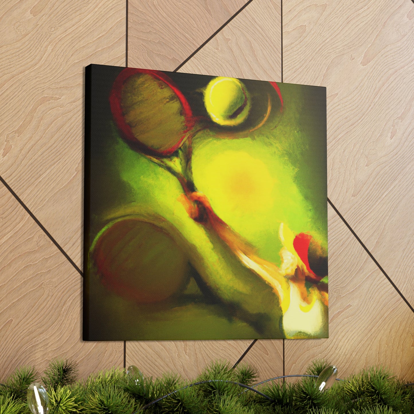 Tennis Court Convergence - Canvas