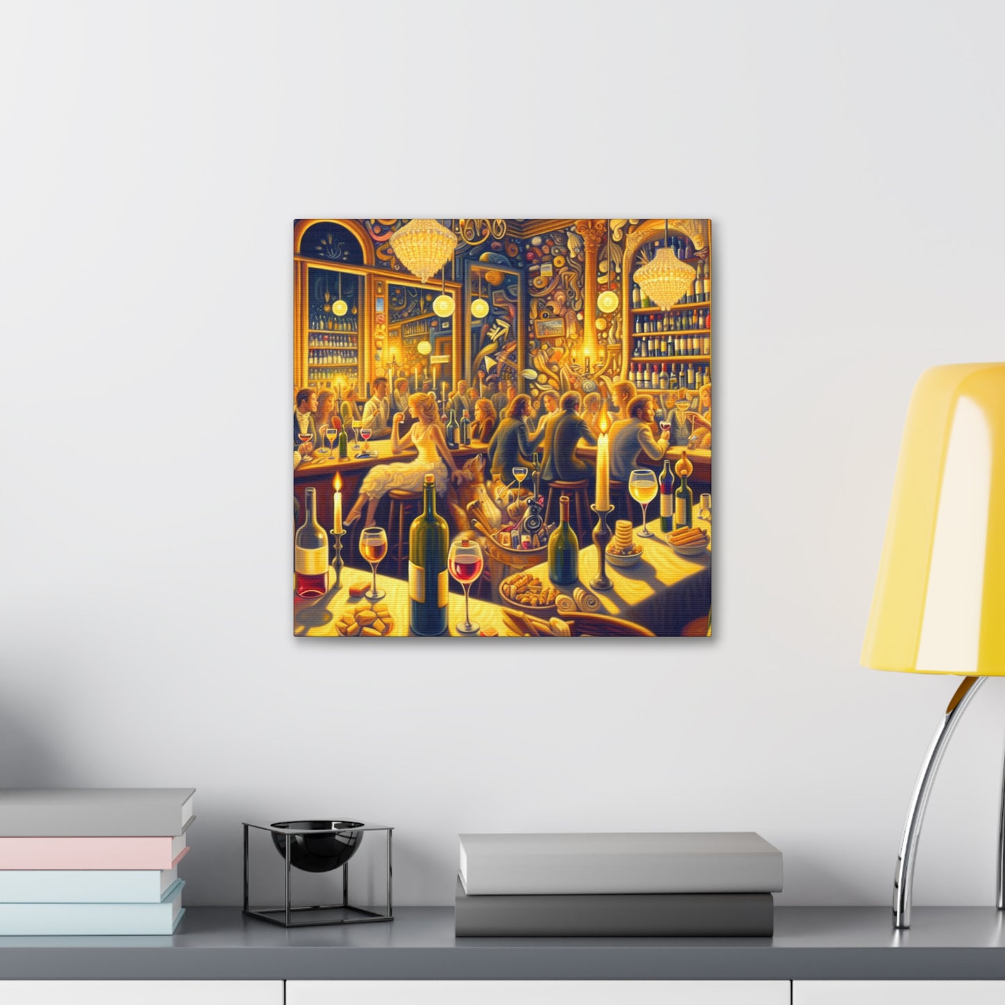 "Bacchanalian Bliss: Rococo Revelry" - Canvas