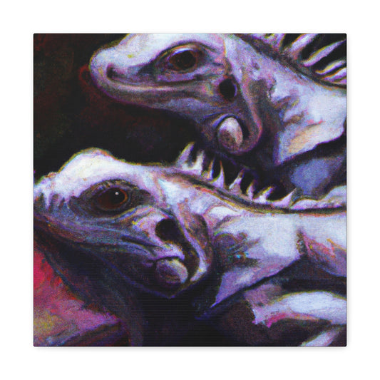 "Iguanas in Impressionism" - Canvas