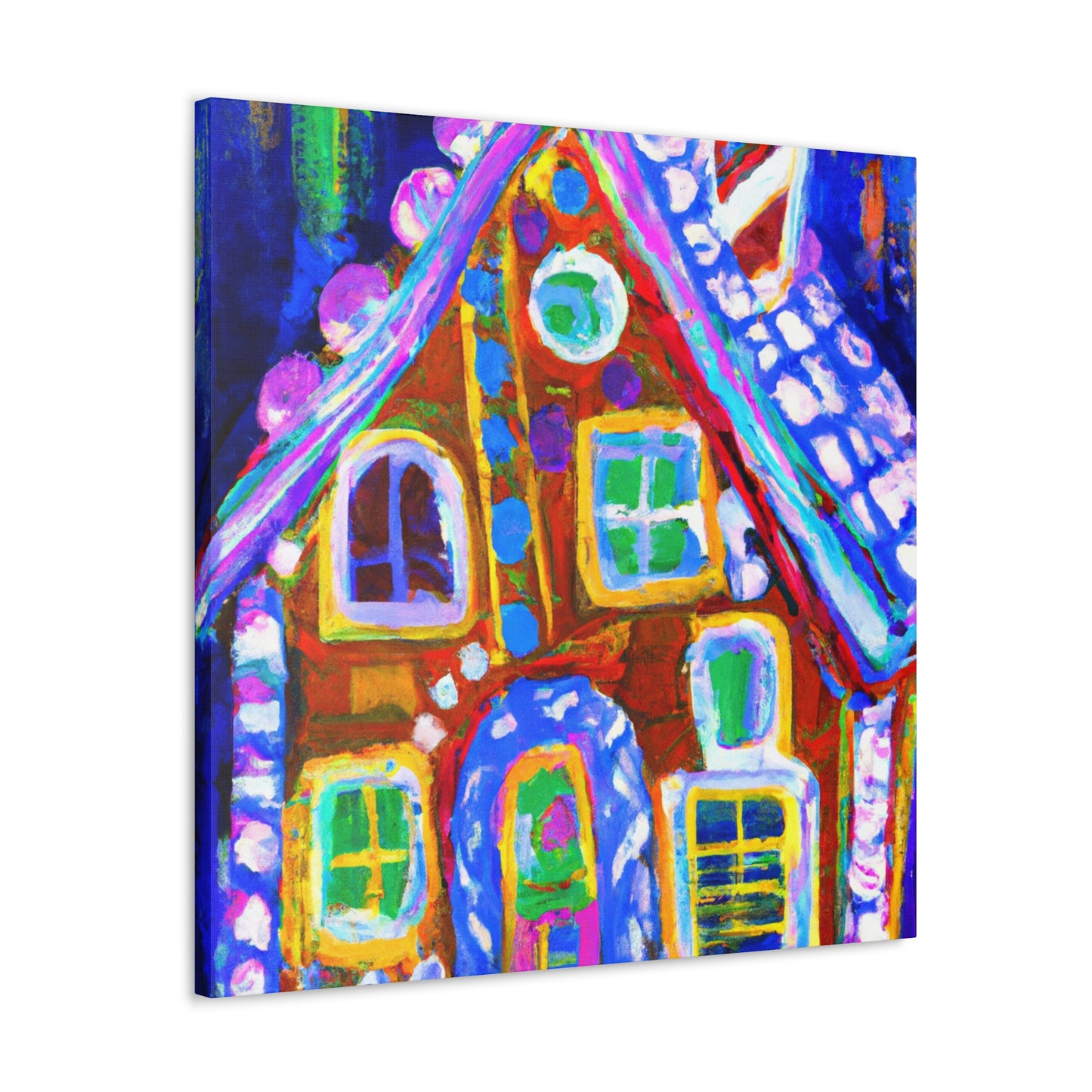 Gingerbread House Dreaming - Canvas