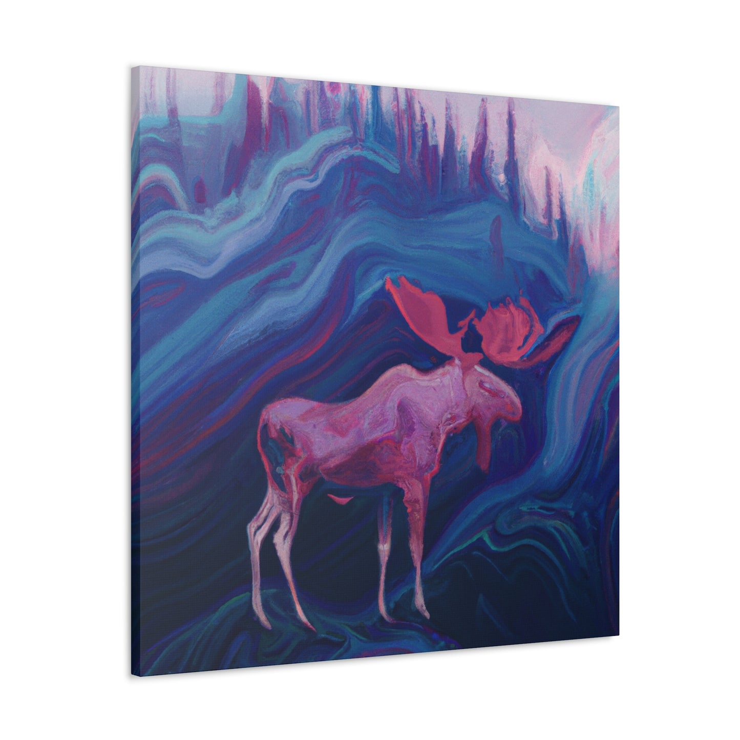 Moose in Art Deco - Canvas