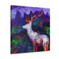 "Deer in the Forest" - Canvas