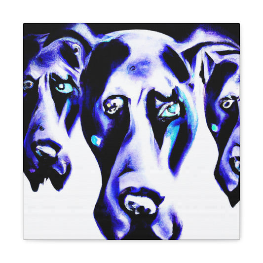 Fierce Great Dane Dreaming - Canvas