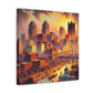 "City of Golden Horizons" - Canvas