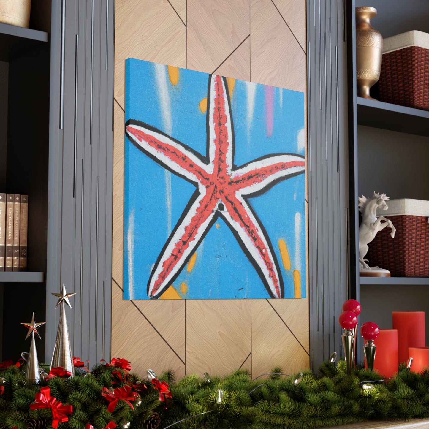 Vibrant Starfish Splendor - Canvas