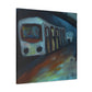 "Riding the Subway Train" - Canvas