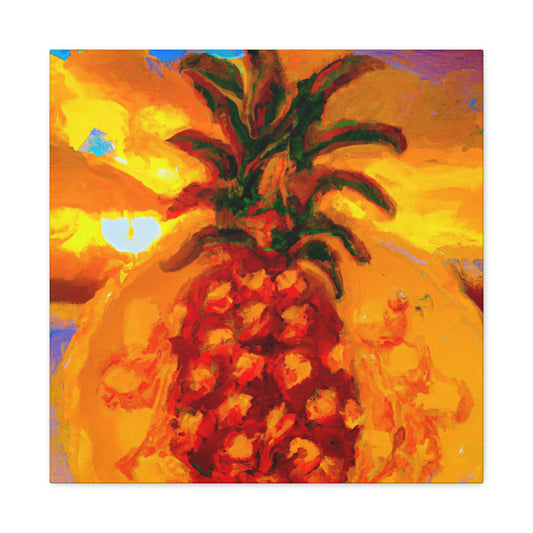 "Pineapple Paradise Scene" - Canvas