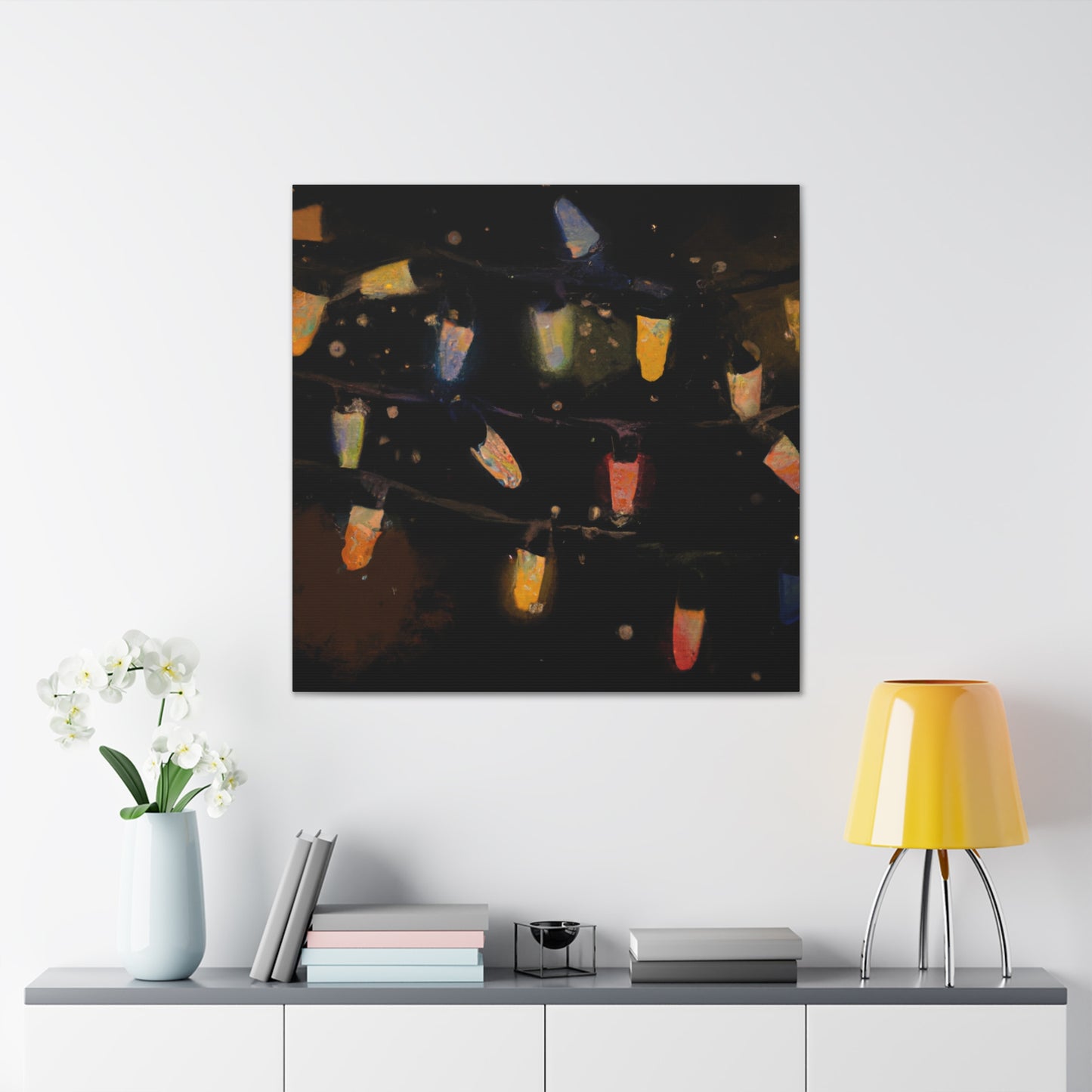 "Christmas of Bright Lights" - Canvas