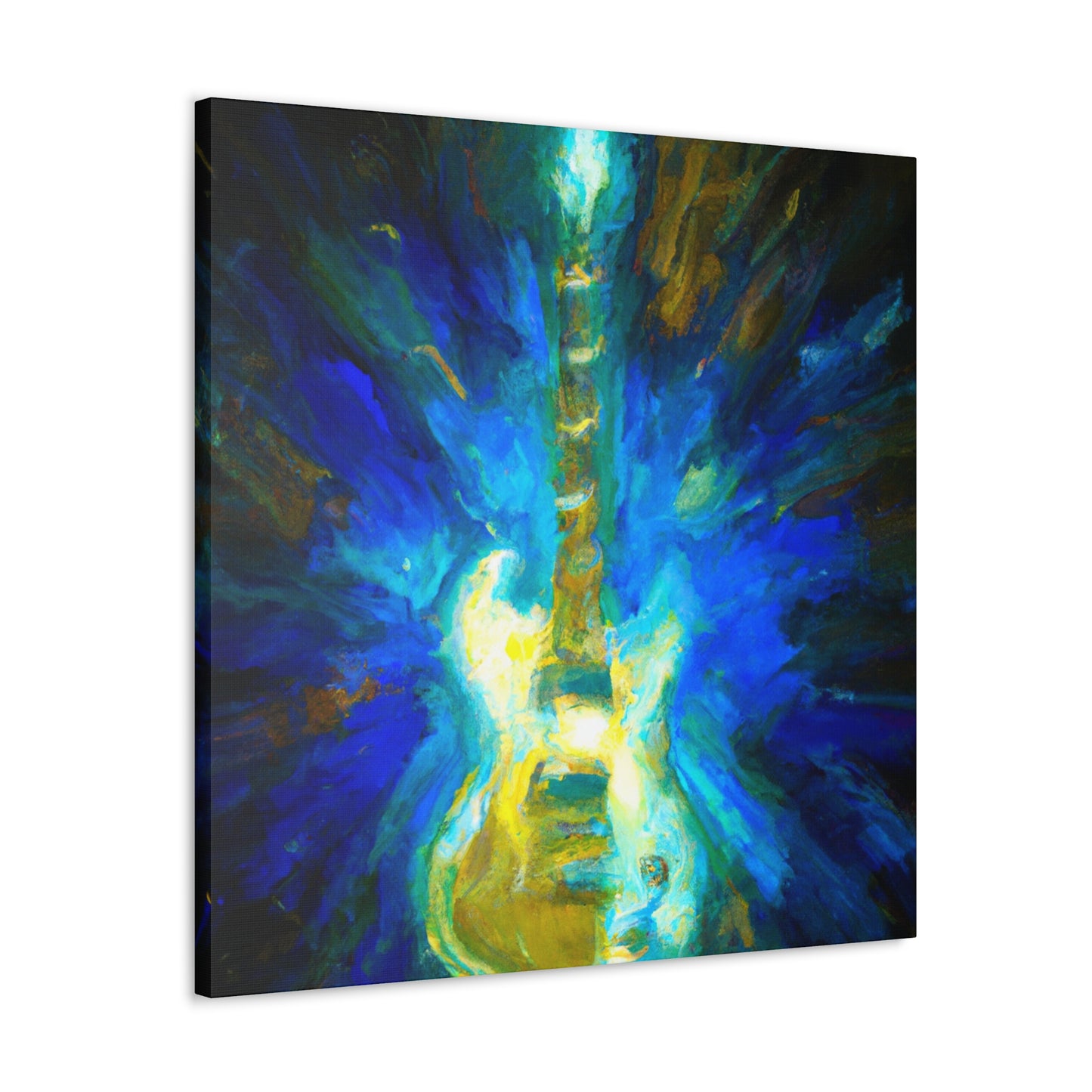 Electric Guitar Impressionism - Canvas