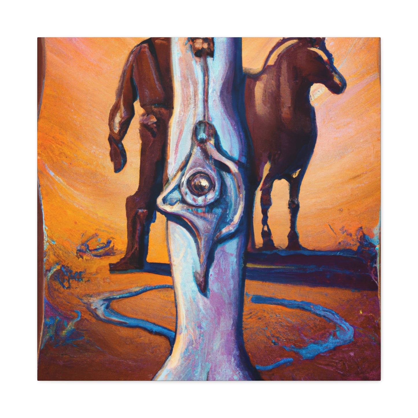 The Hitching Post Vignette - Canvas