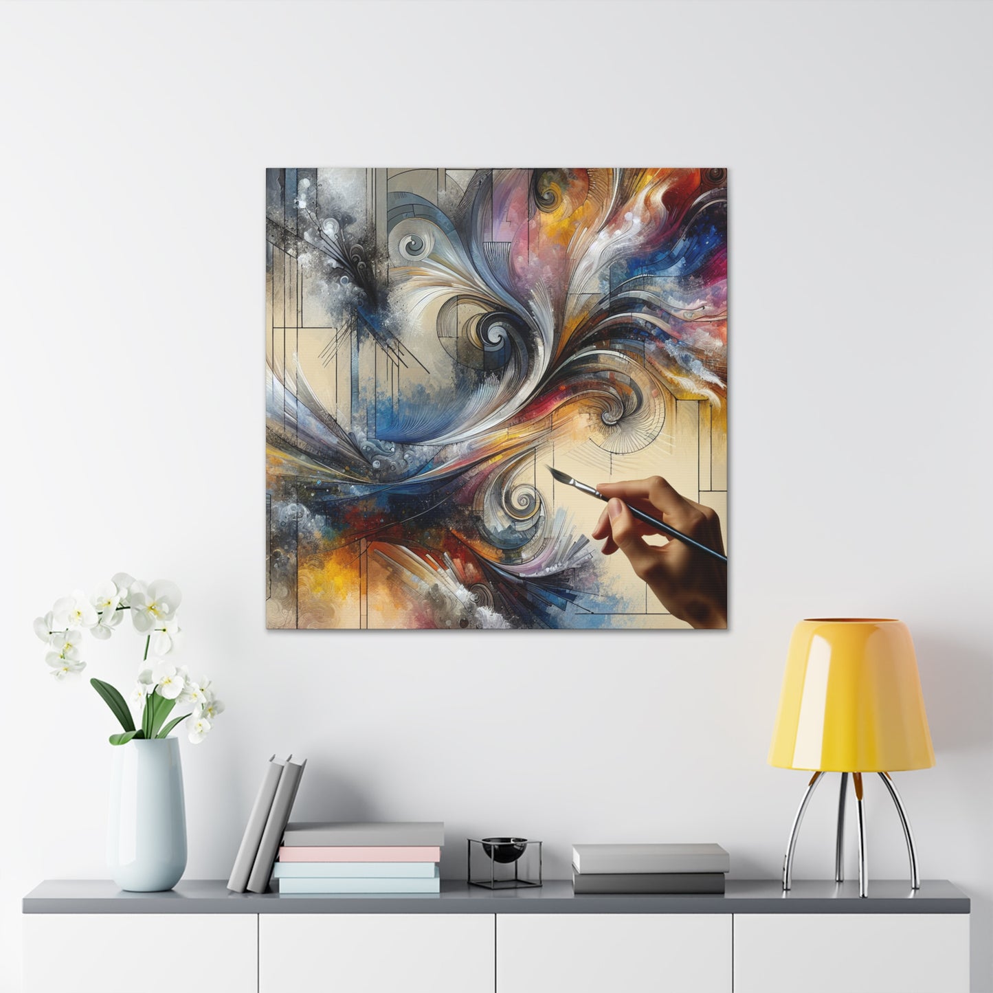 Ethereal Embers Unleashed - Canvas