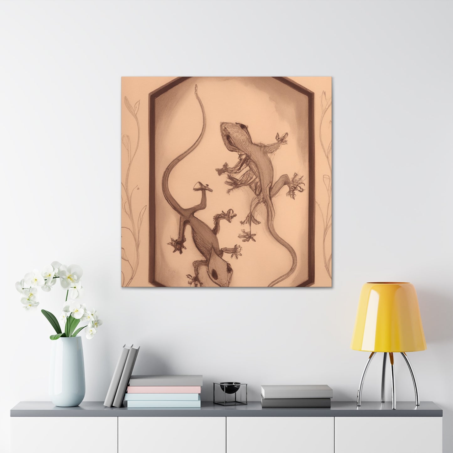 Crested Gecko Fascination - Canvas