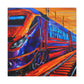 Train in Motion - Canvas