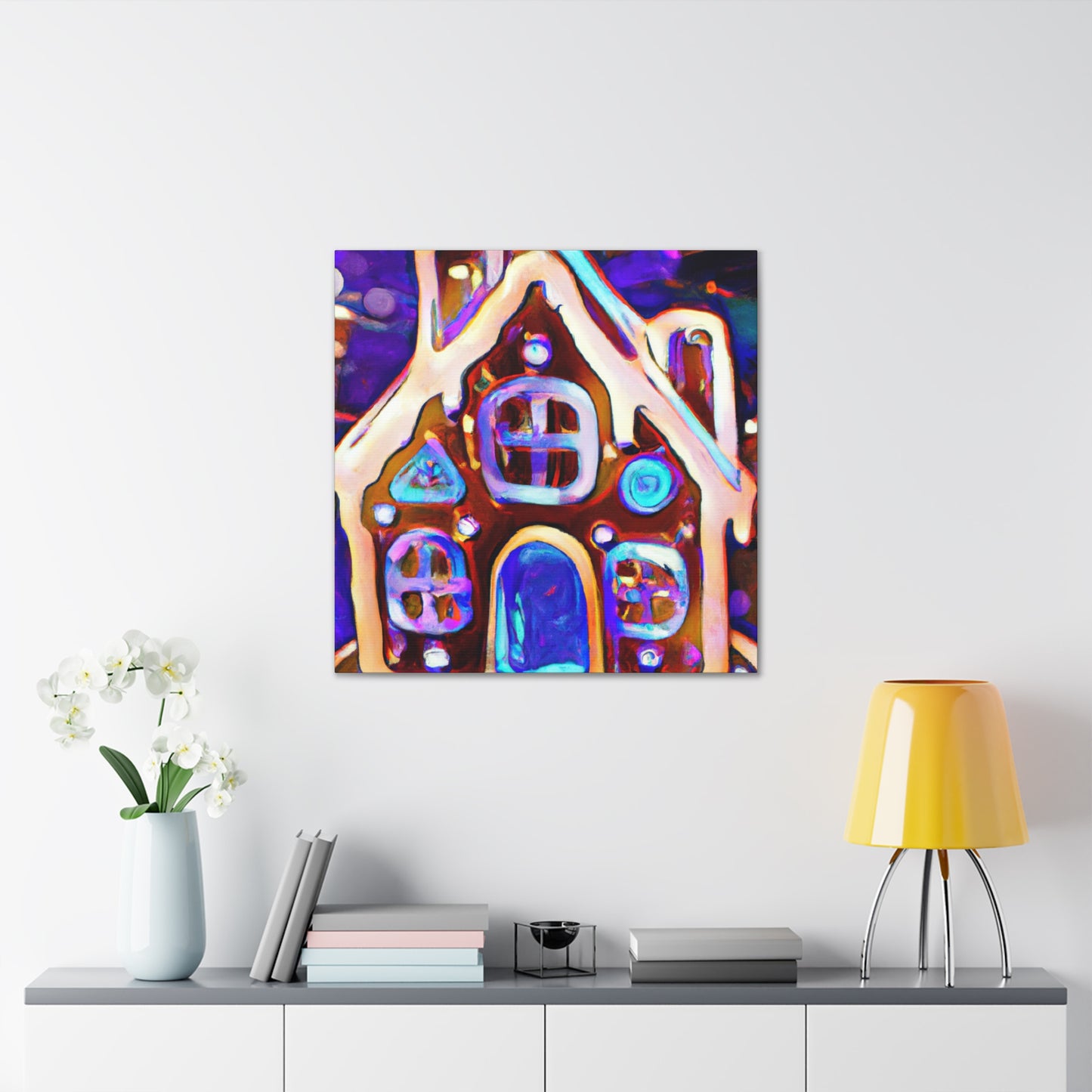 Gingerbread Home Dreaming - Canvas