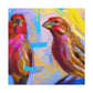 Finch in Expressionism - Canvas