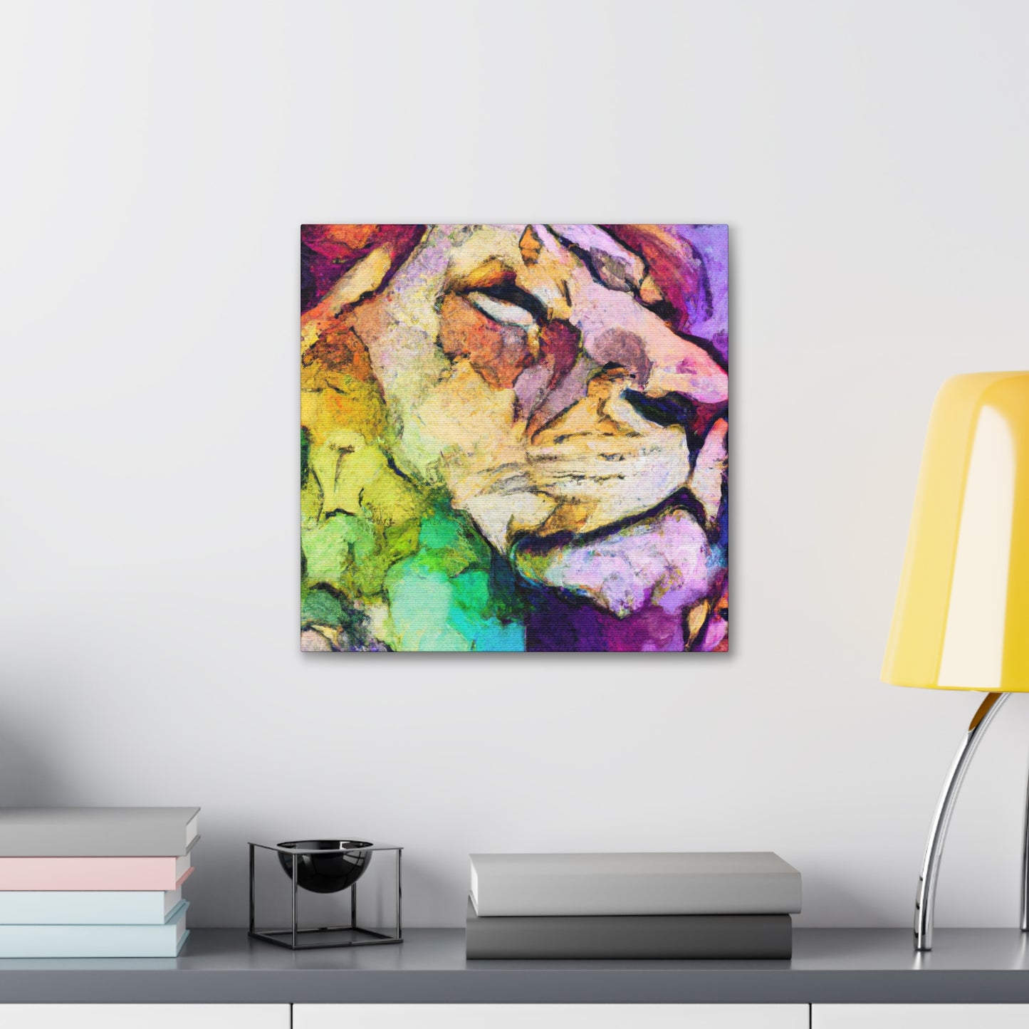 Lion in Fauvism - Canvas