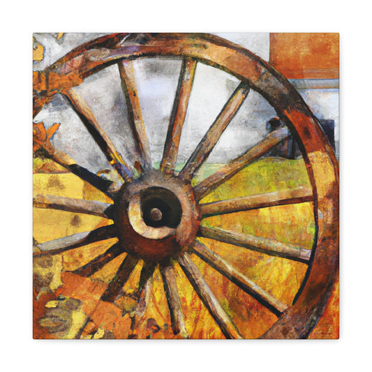 "Wheel in Springtime Bloom" - Canvas