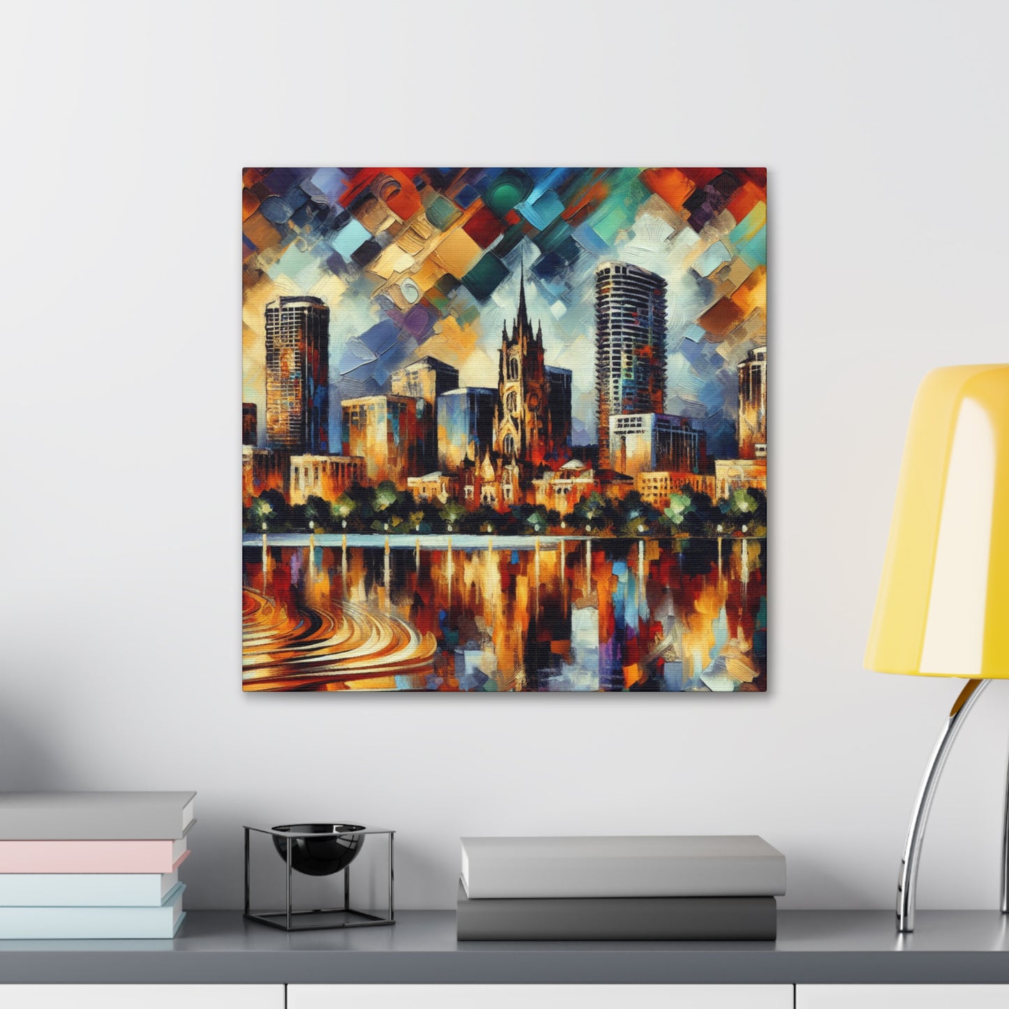 "Vibrant Visions: Orlando's Awakening" - Canvas