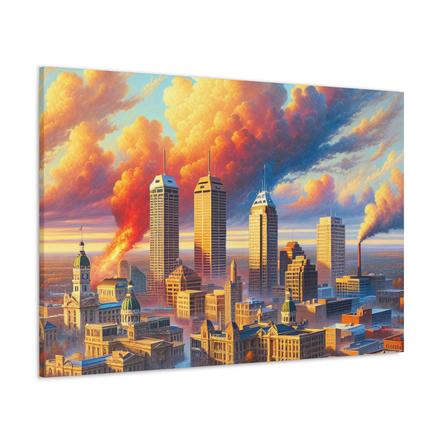 "Enchanting Indianapolis: Renaissance Reverie" - Canvas