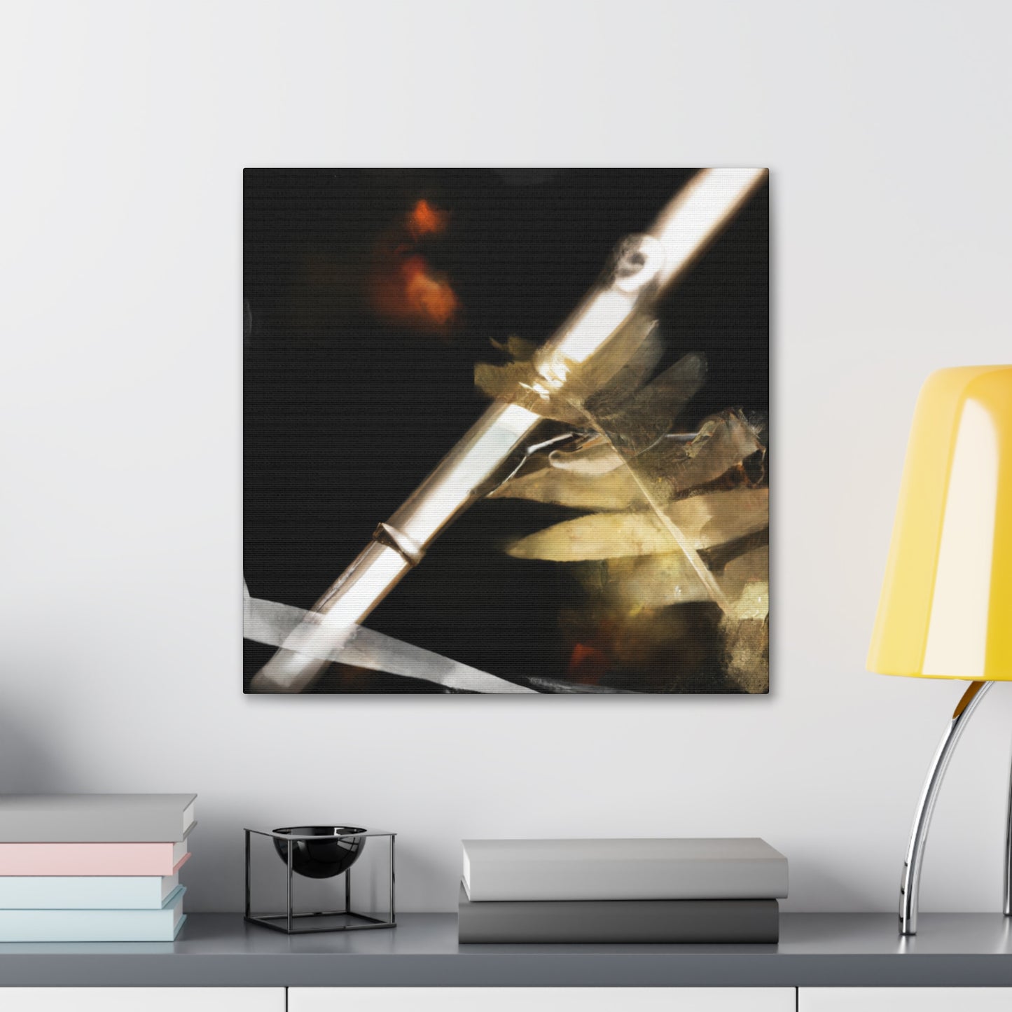 Playing Flute Musically - Canvas