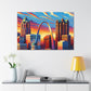 "Colorful Gateway City Splendor" - Canvas