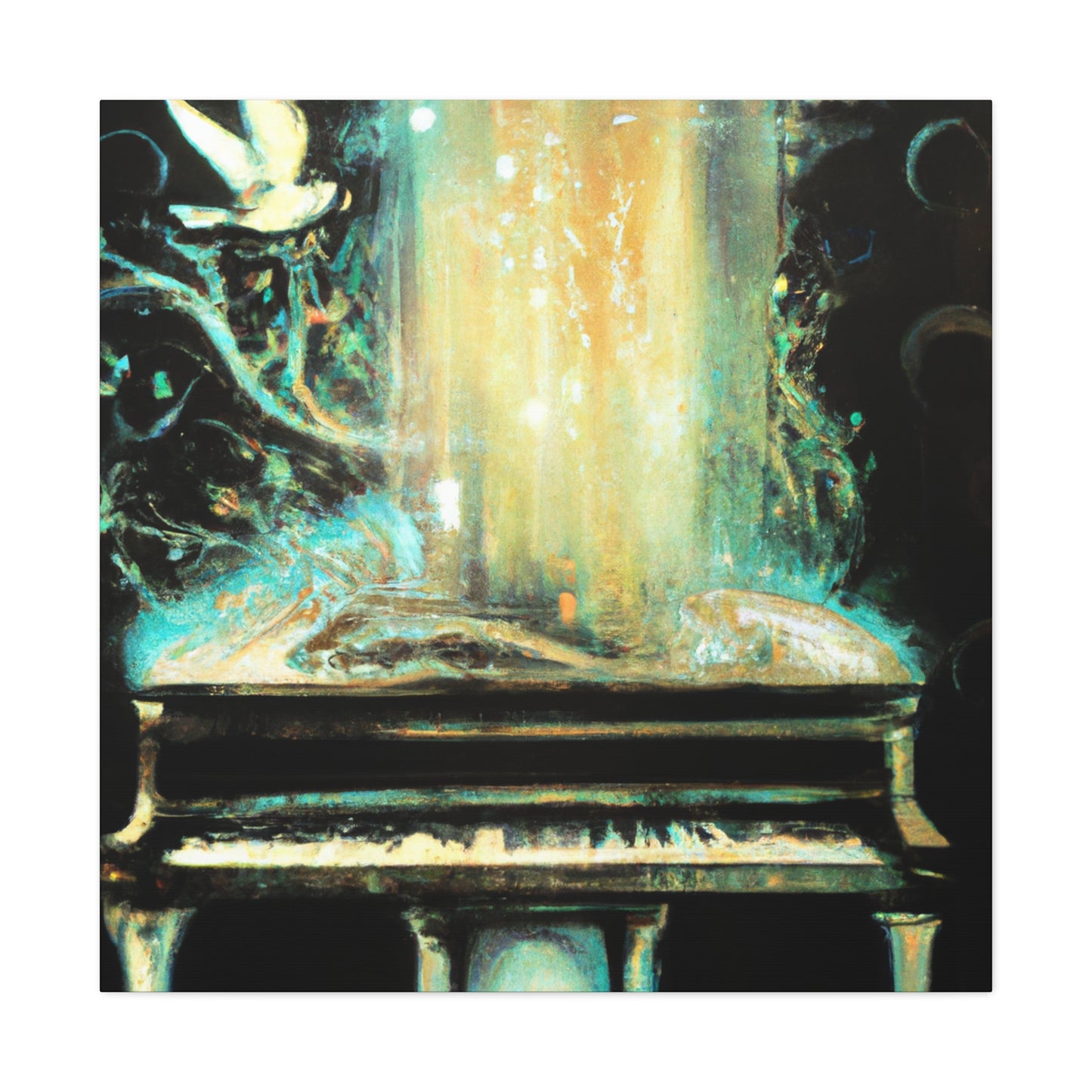 Piano in Art Nouveau - Canvas