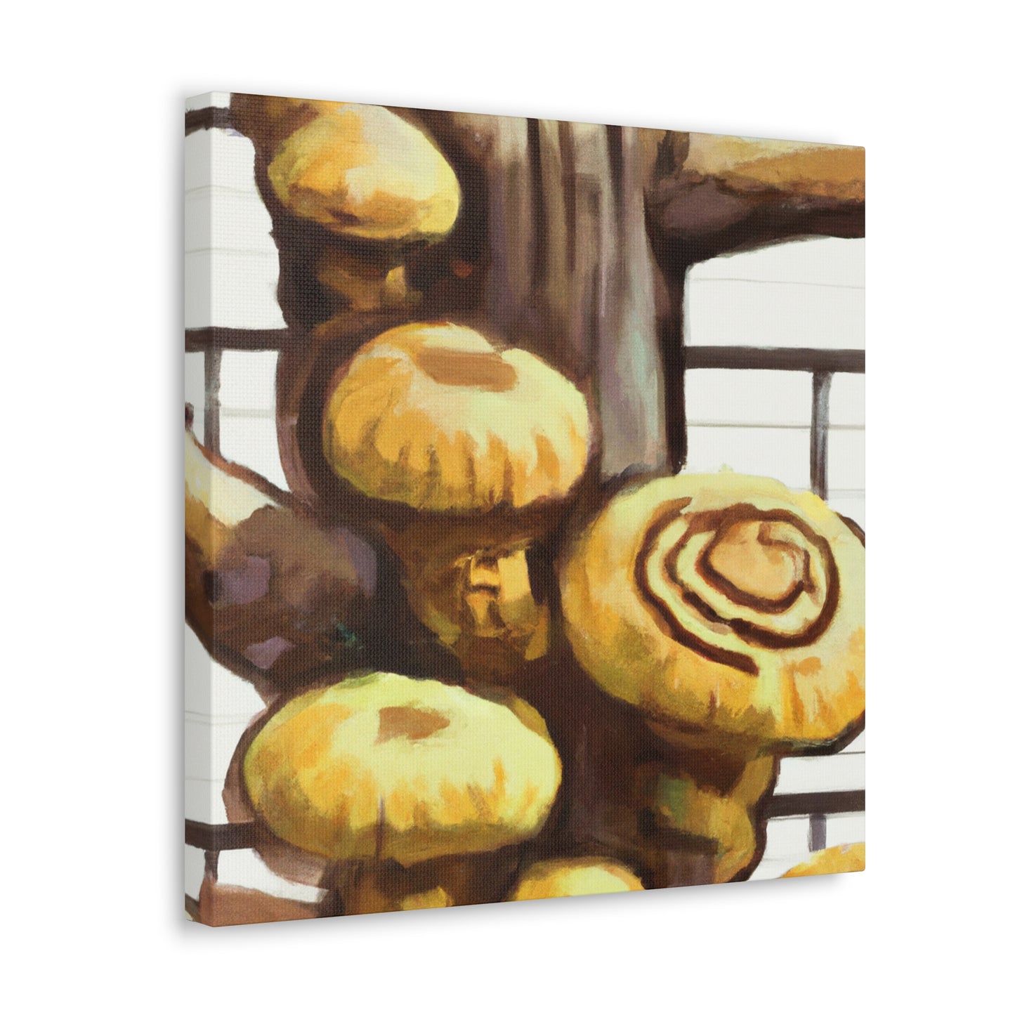 "Mushroom Marvel Shiitake" - Canvas