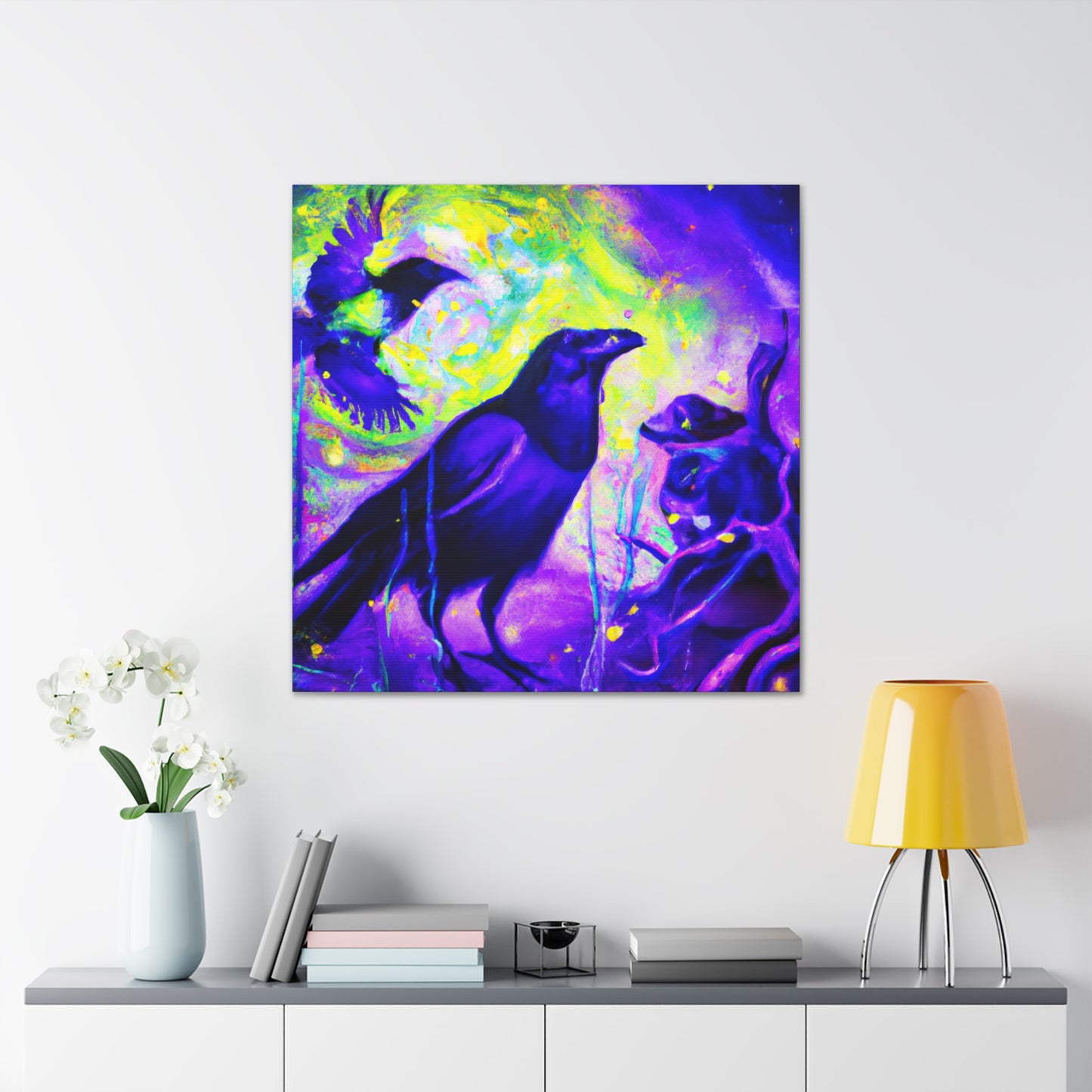 "Crow in Dreamland" - Canvas