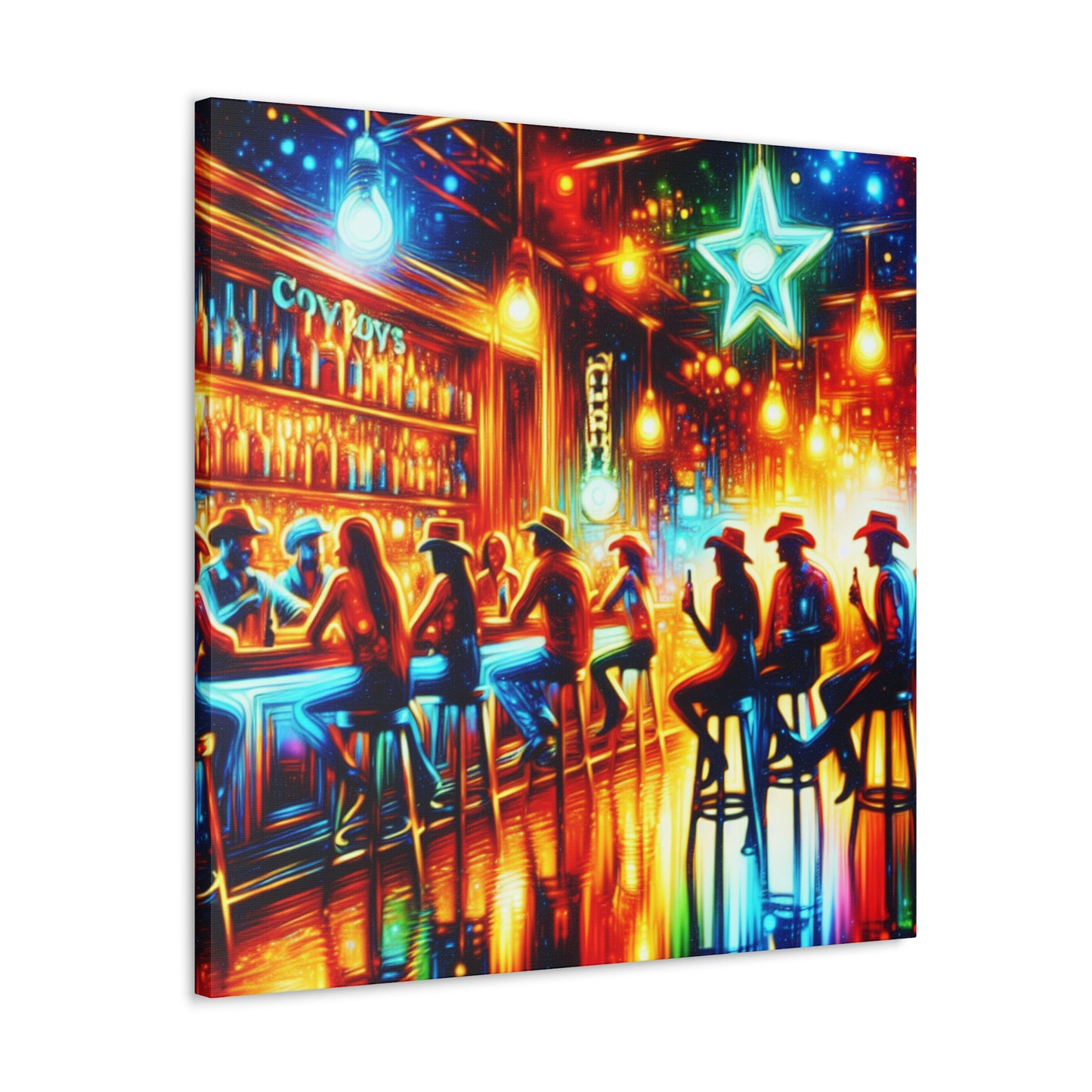 Rustic Saloon Serenade - Canvas