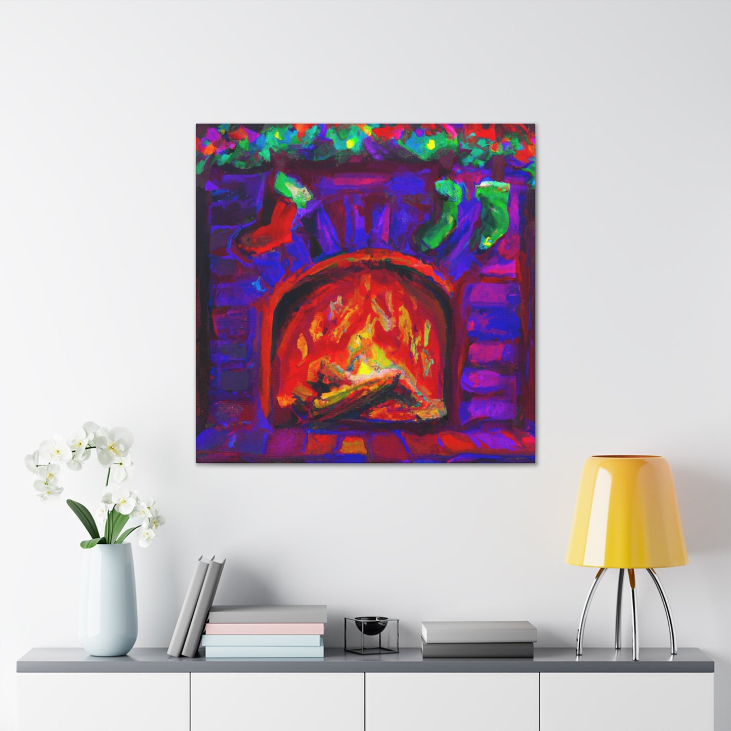 Fiery Flames Fauvism - Canvas