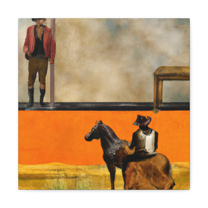 Cowboy on Fence Dream - Canvas