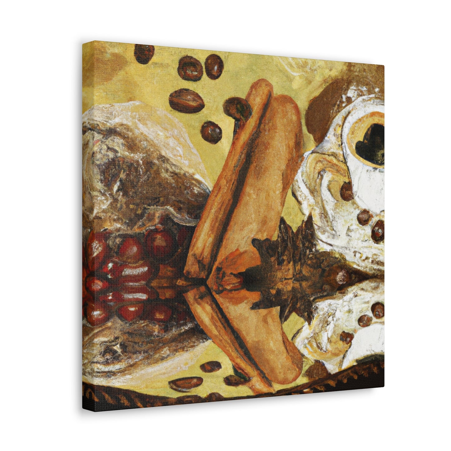 Coffee Drinking Beauty - Canvas